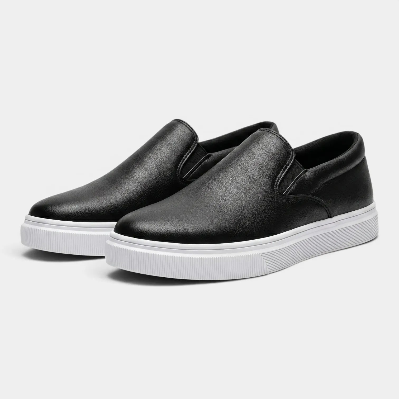 Men's PU slip-on loafers, view 4