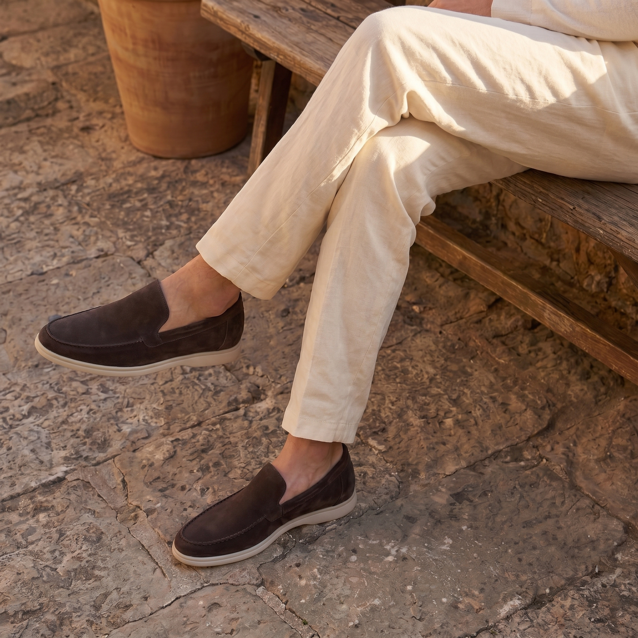 Men's Suede Loafers | Slip-On Smart Casual Everyday Shoes