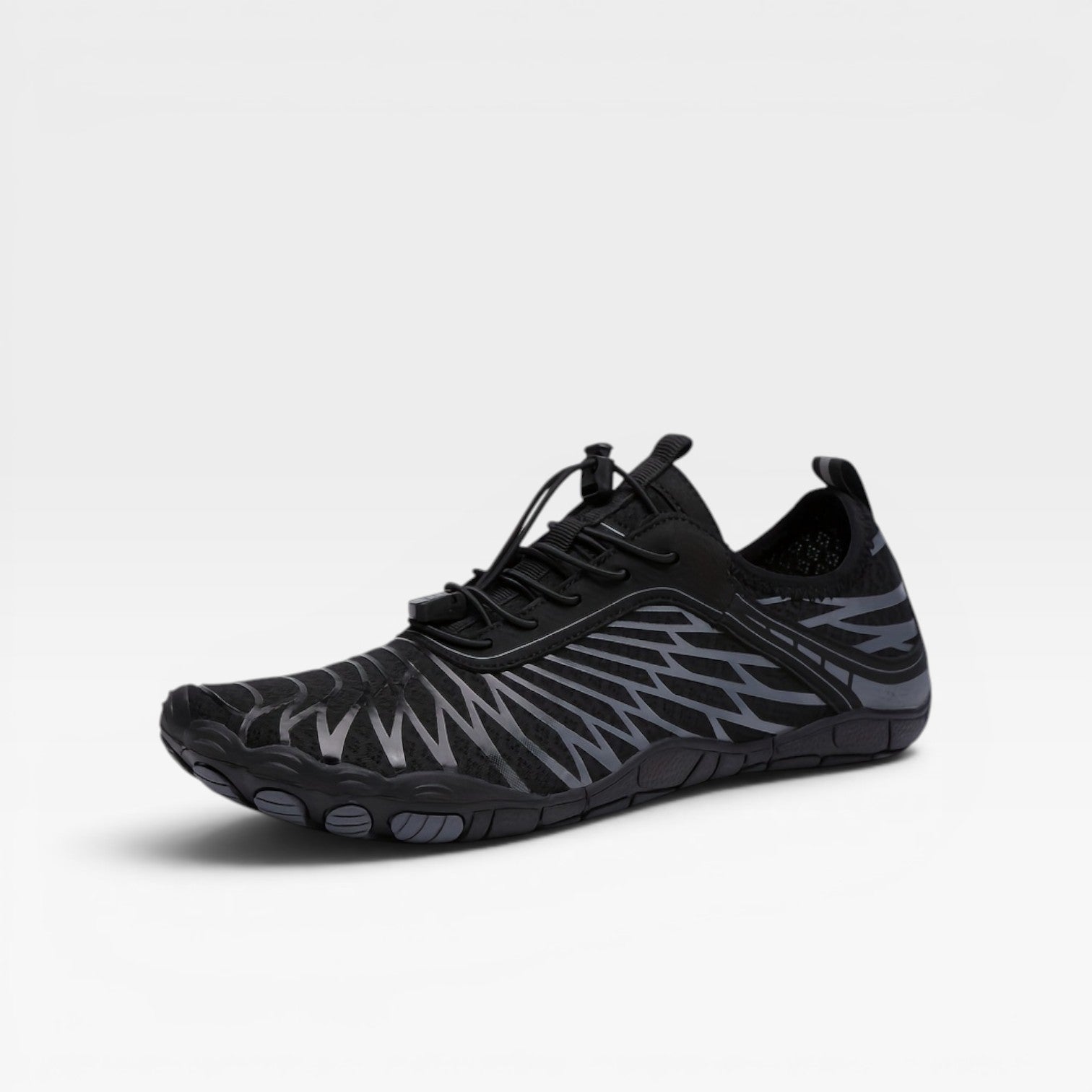 Men's barefoot mesh trainers in blue breathable flexible sole