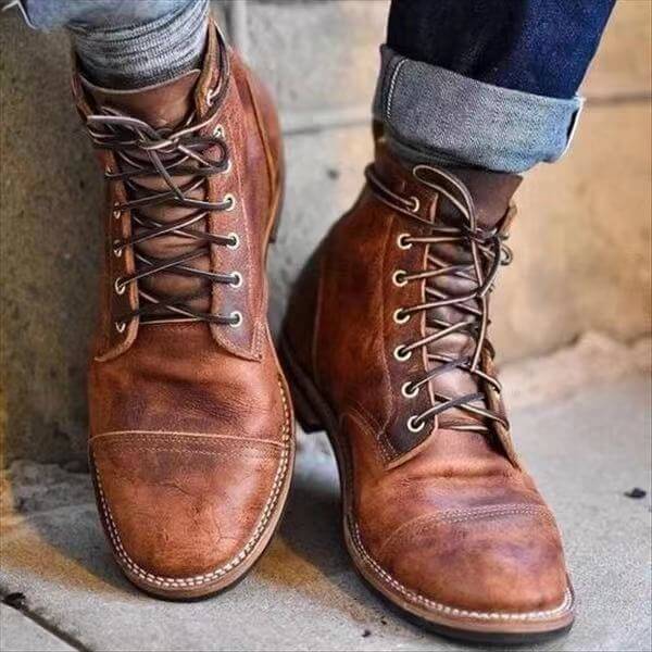 Men's Classic Leather Boots - view 2
