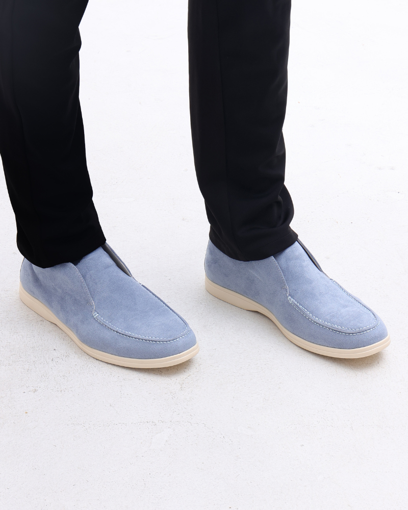 Men's high-cut slip-on suede loafers - lifestyle view