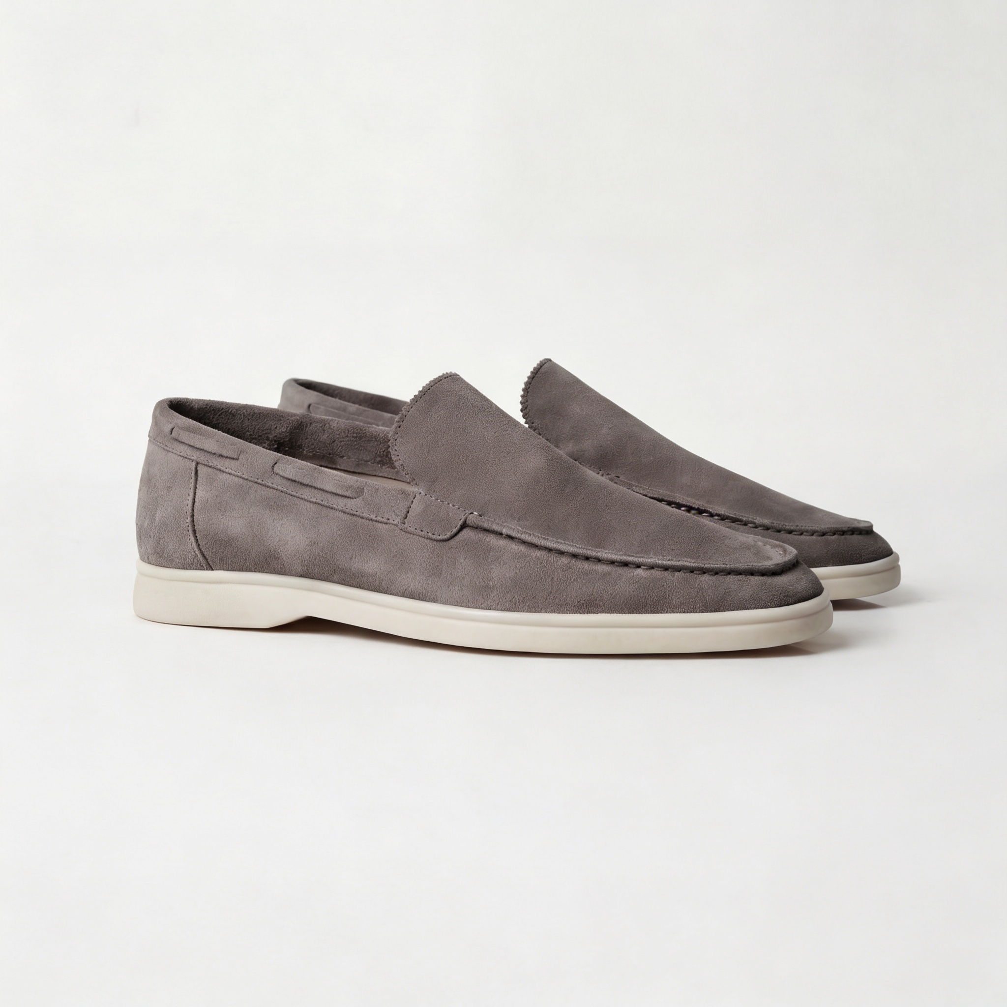 Men's suede loafers outsole grip - bottom view