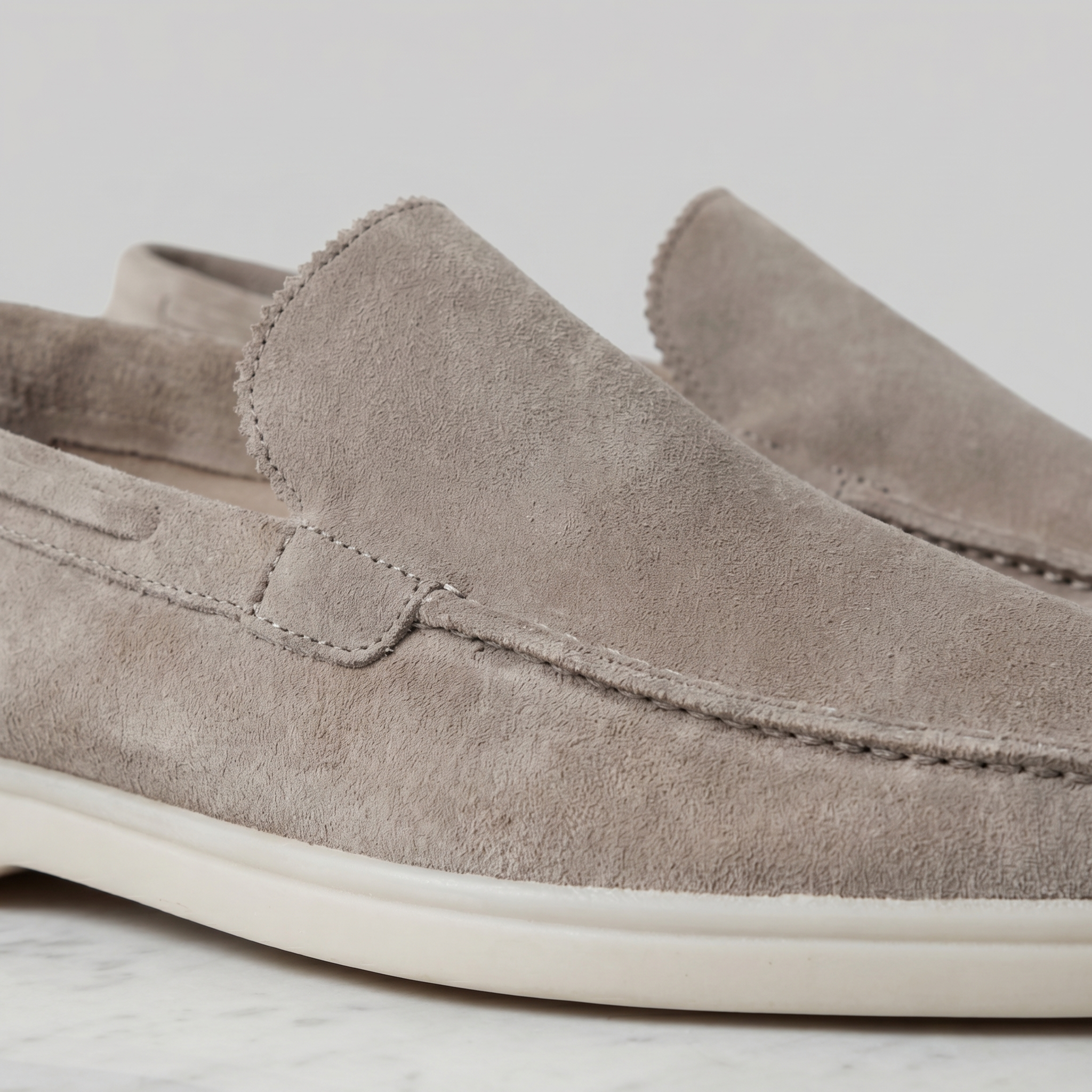 Men's suede loafers sole - bottom view
