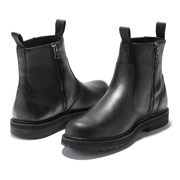 Men's Suede-Look Chelsea Boots with Lug Sole - view 5