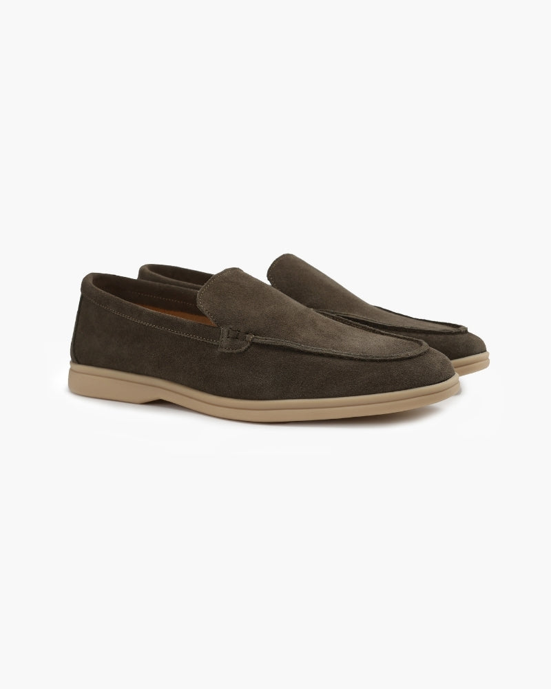 Men's suede loafers - sole view