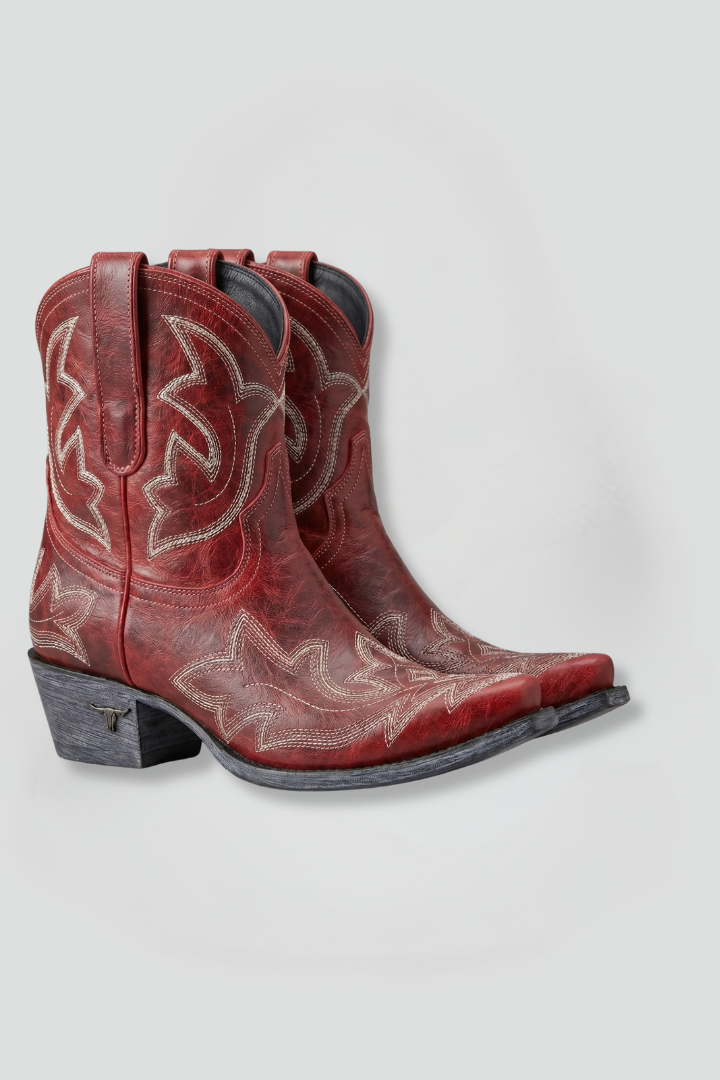 Women's Boots with Embroidered Detailing - view 1