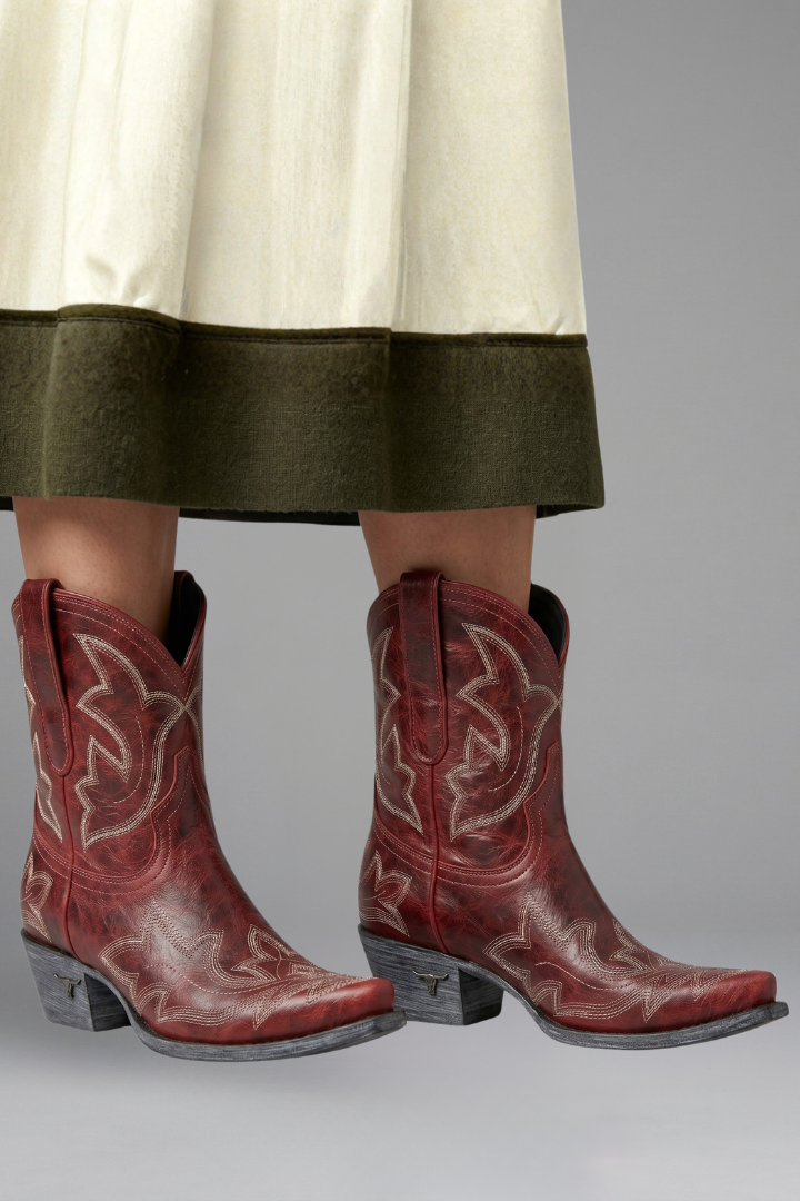 Women's Boots with Embroidered Detailing - view 3