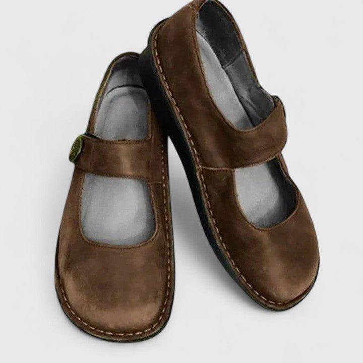 women's classic Mary Jane rounded toe flats - side view