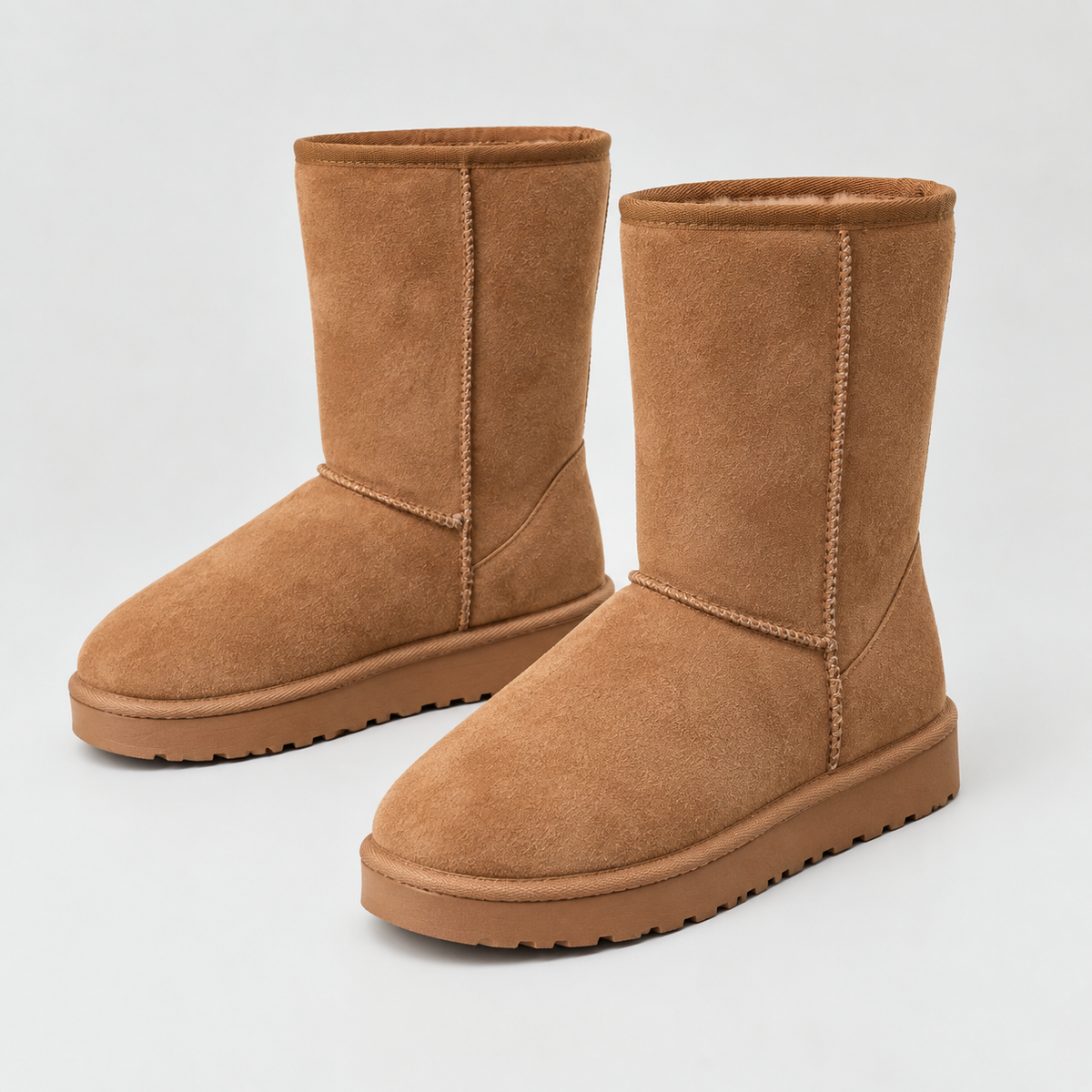 Women's Faux Suede Lined Winter Boots - view 1