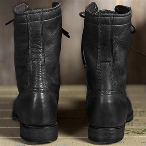 Women's Lace-Up Combat Boots - view 4