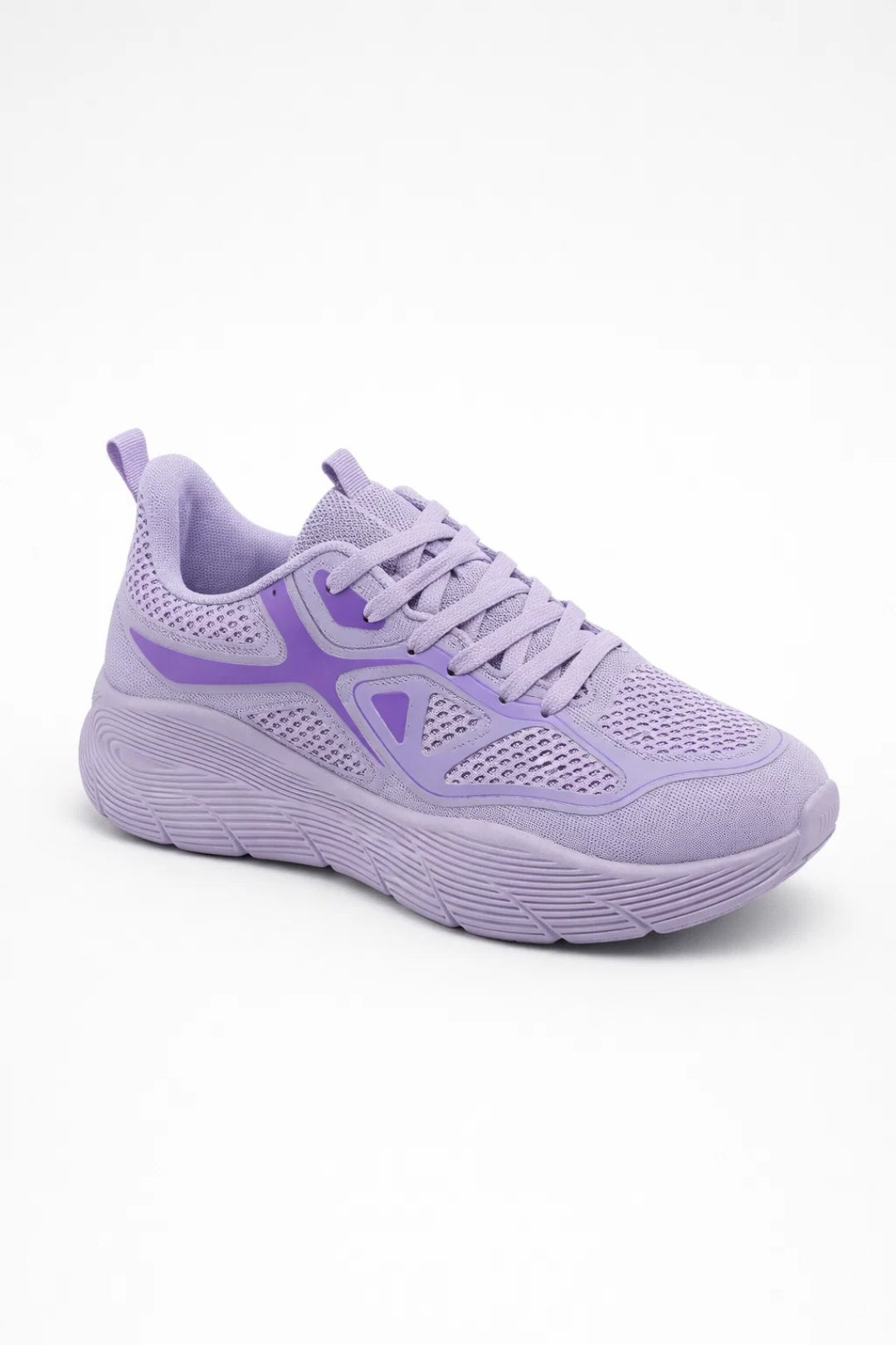 Women's Lightweight Lace-Up Running Style Trainers - view 1