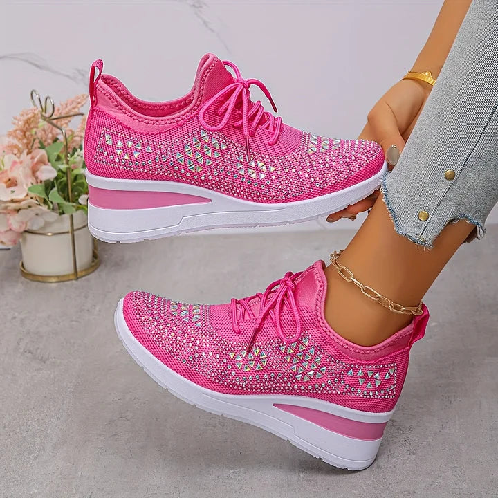 women's orthopaedic trainers with arch support - outdoor view