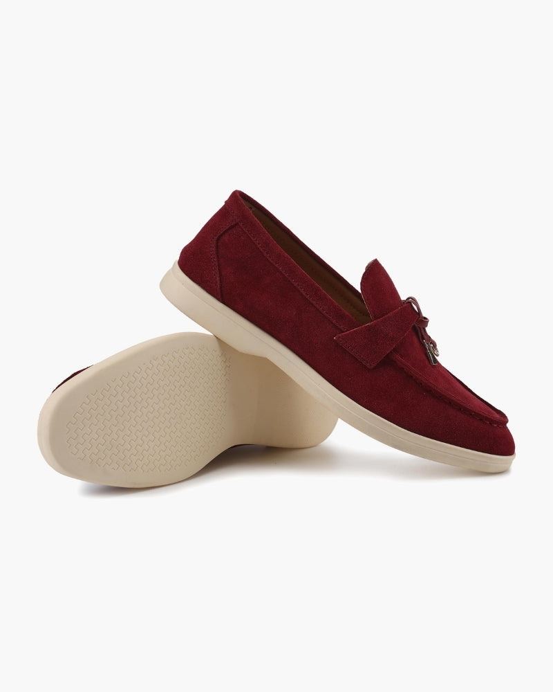 Women's suede loafers - colour range view