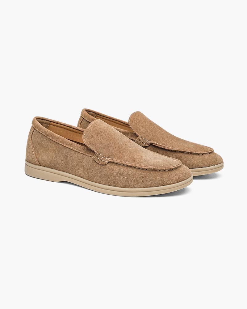 Men's suede loafers - side view