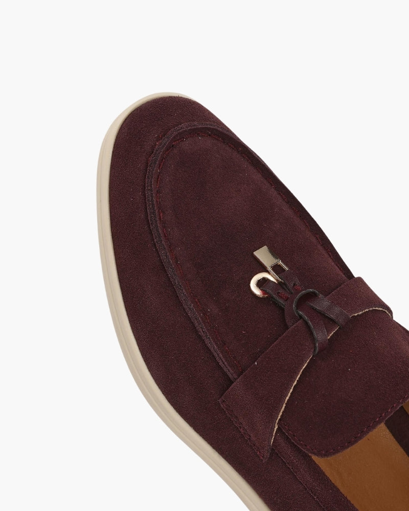 Women's Suede Loafers | Slip-On Flat Casual Everyday Shoes