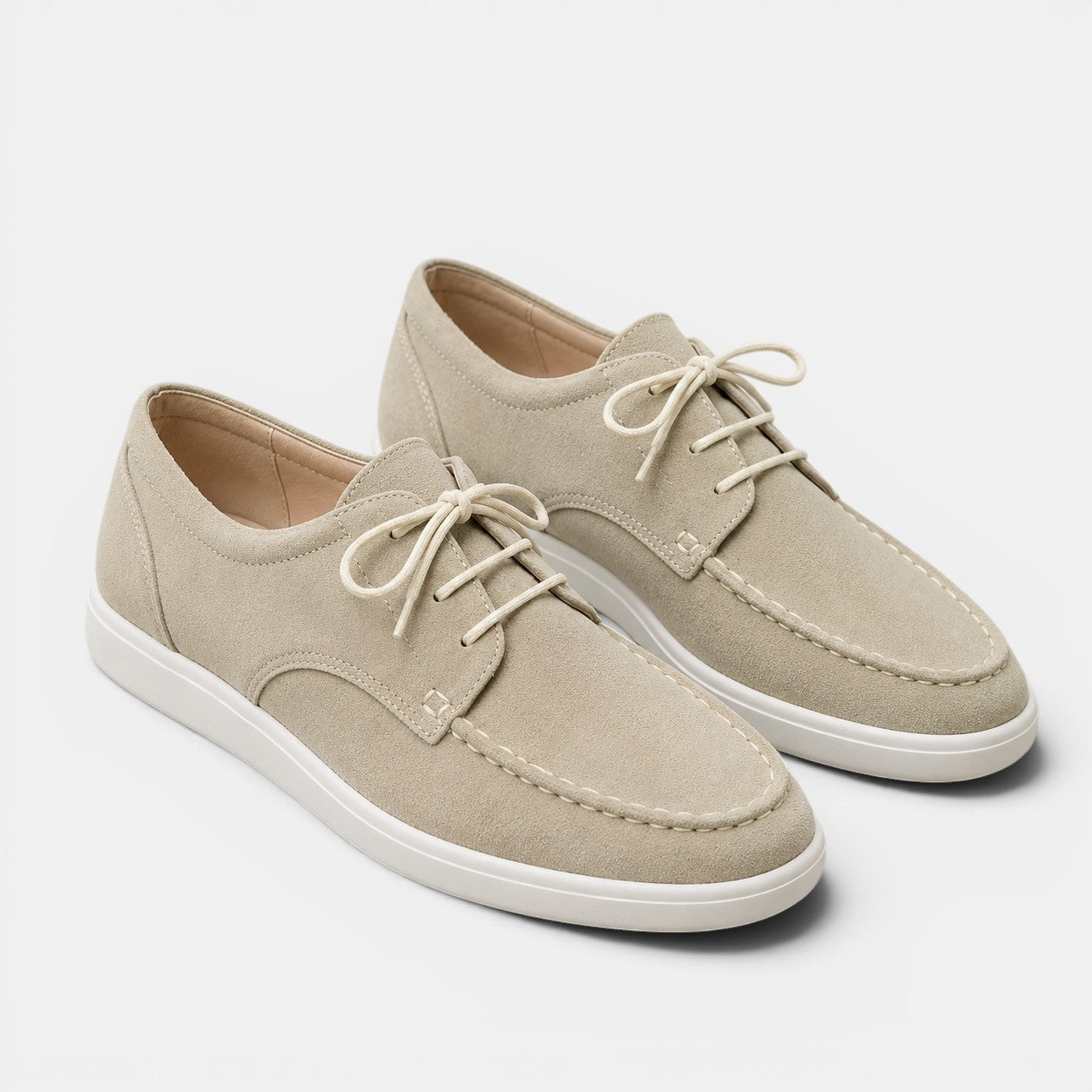 Men's derby lace-up loafers - worn view