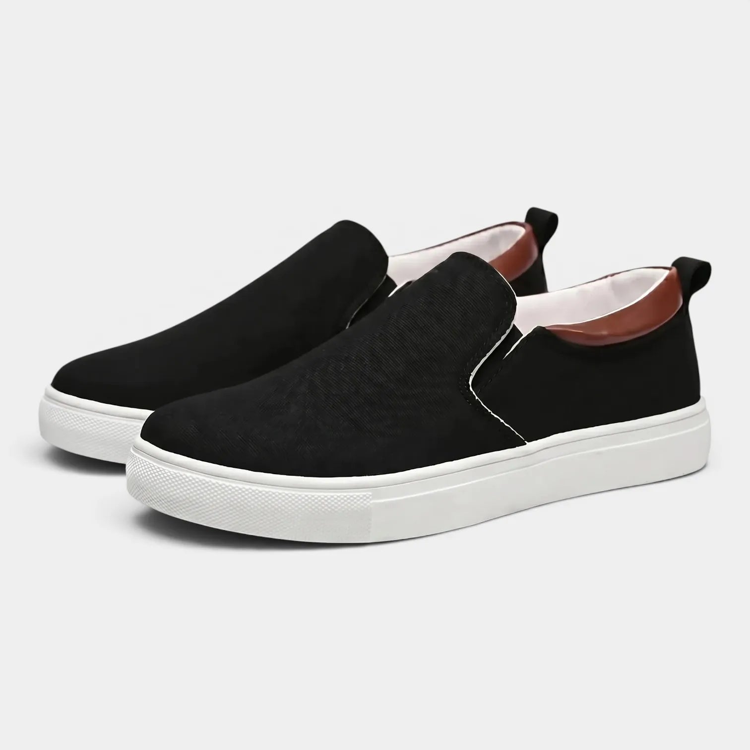 Men's breathable canvas slip-on loafers, view 4