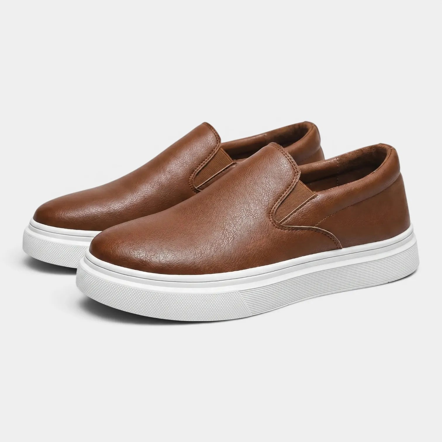 Men's PU slip-on loafers, view 1