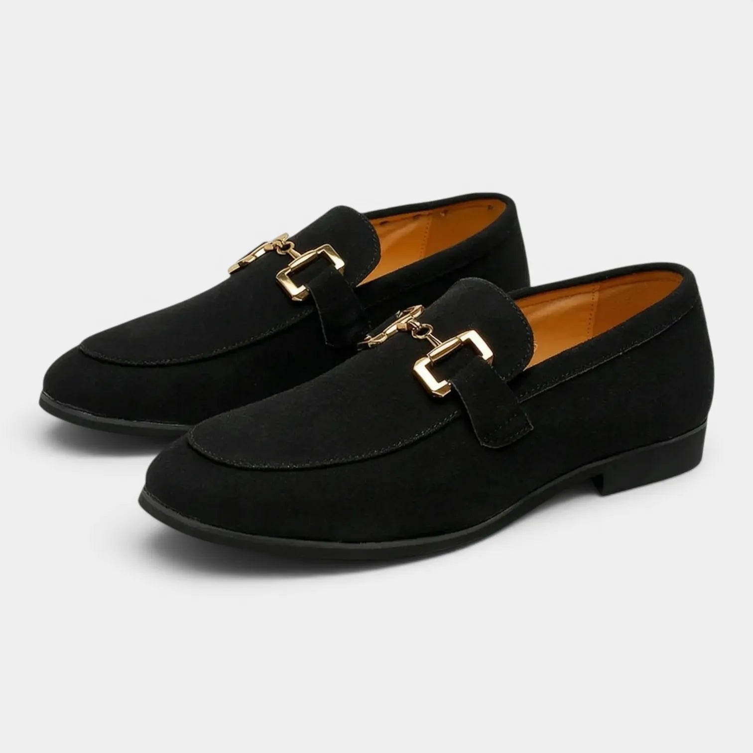 Men's suede horsebit slip-on loafers, view 4