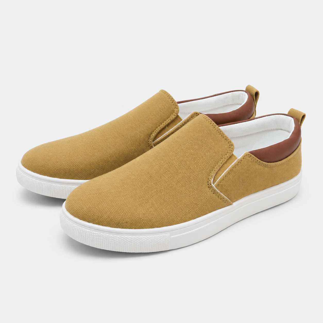 Men's breathable canvas slip-on loafers, view 5