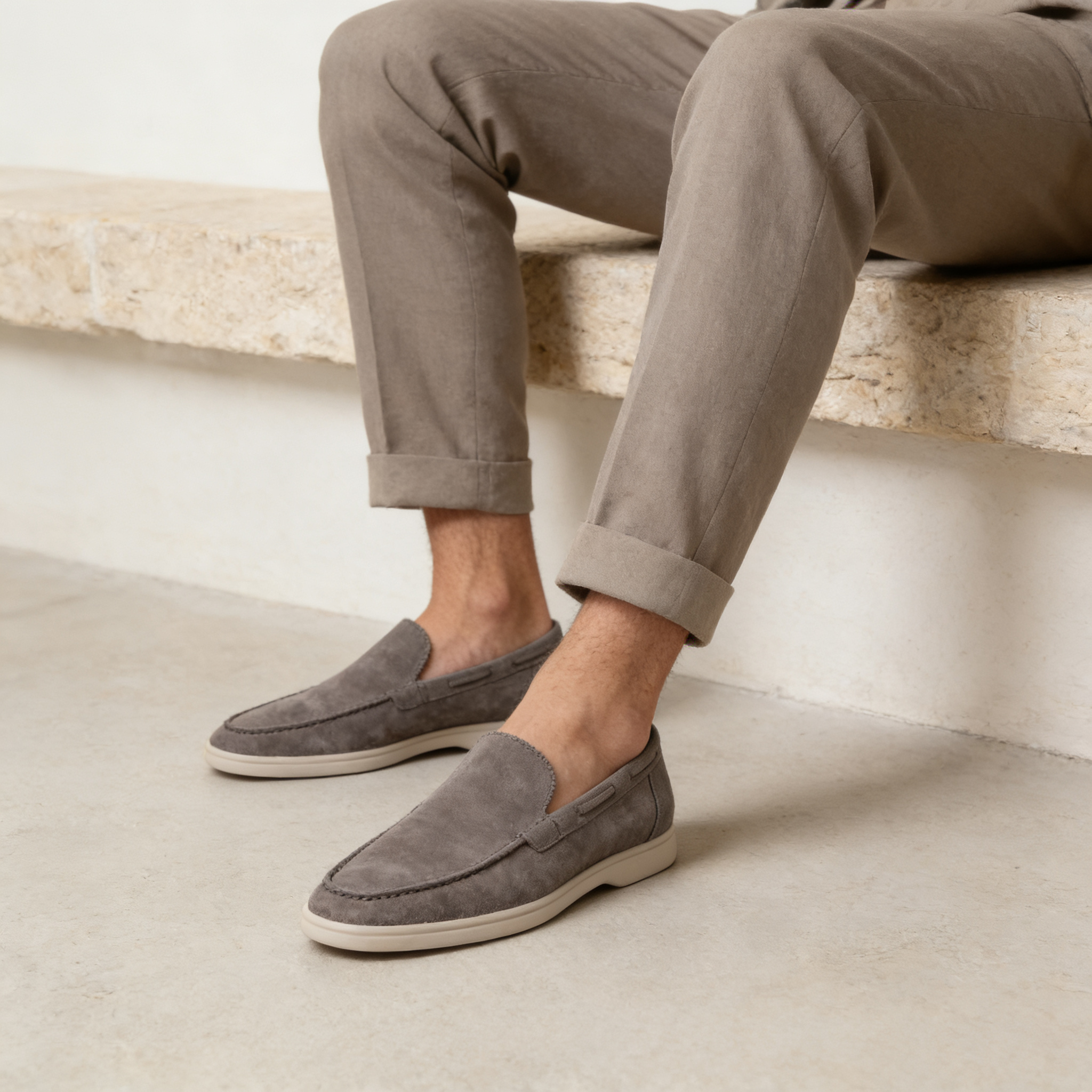 Men's Suede Loafers | Slip-On Smart Casual Everyday Shoes