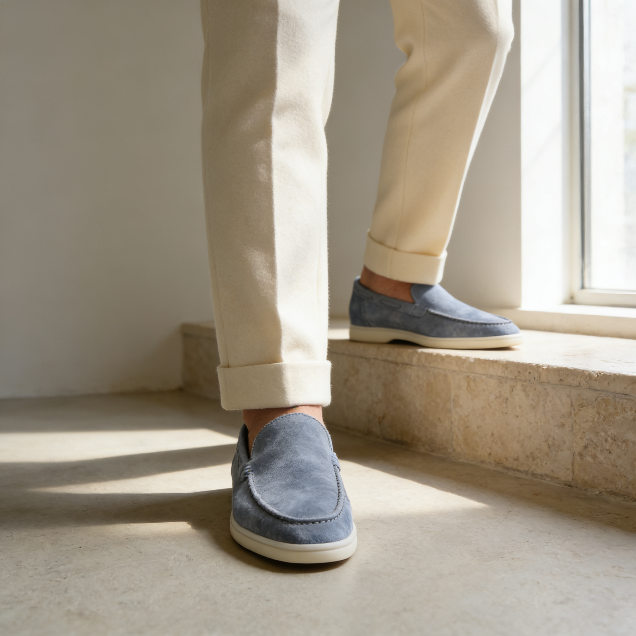 Men's Suede Loafers | Slip-On Smart Casual Everyday Shoes