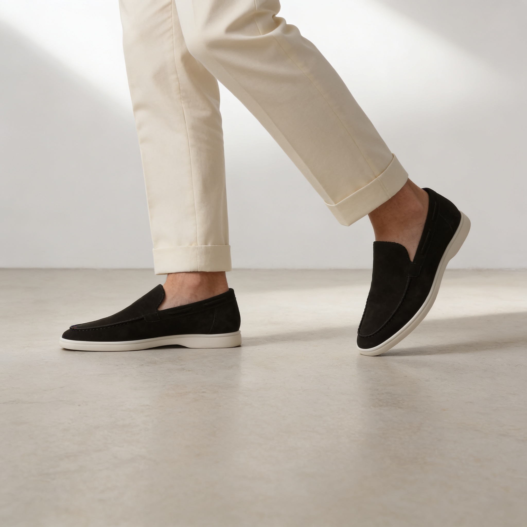 Men's Suede Loafers | Slip-On Smart Casual Everyday Shoes