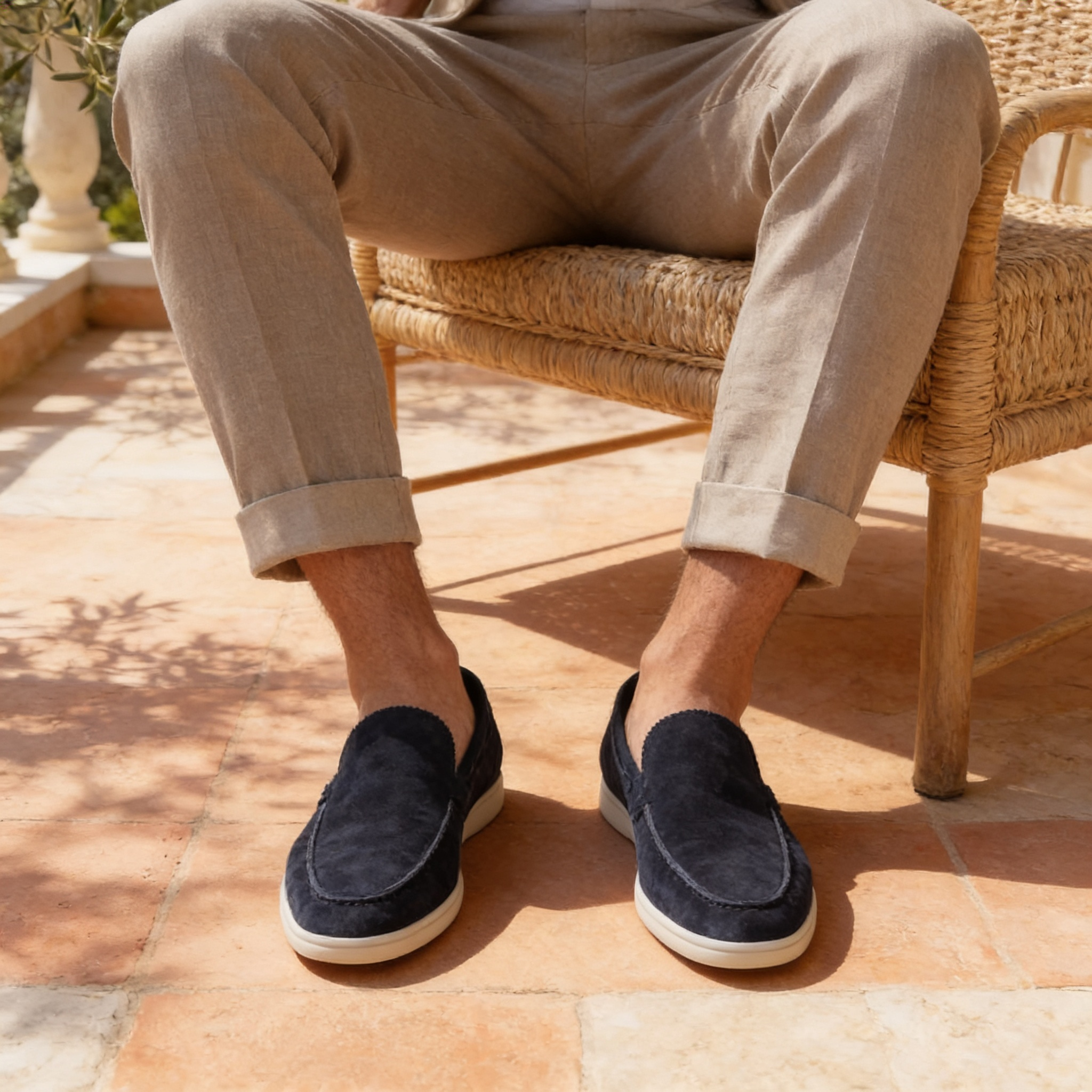 Men's Suede Loafers | Slip-On Smart Casual Everyday Shoes
