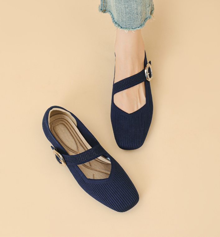 Women's Wide Fit Comfort Flats