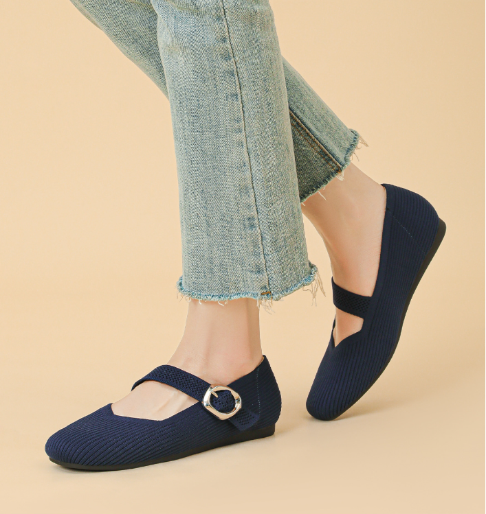 Women's Wide Fit Comfort Flats