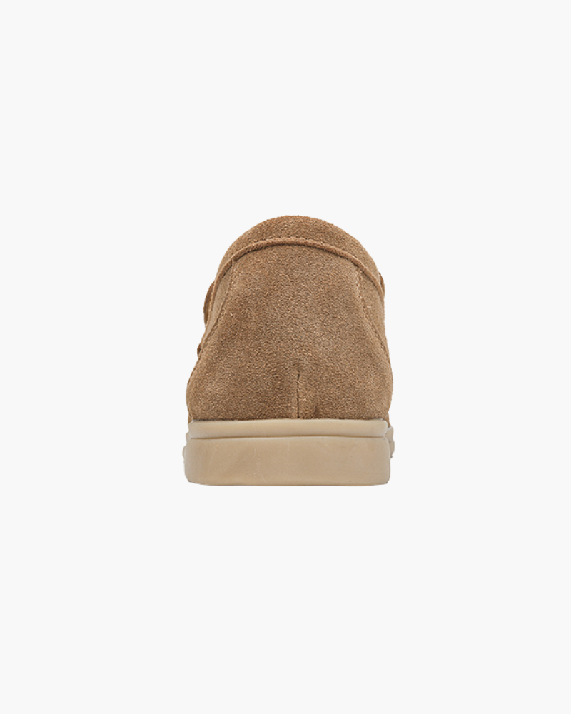 Men's suede loafers - back view