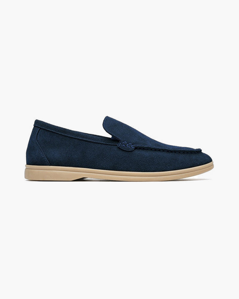 Men's suede loafers - insole detail