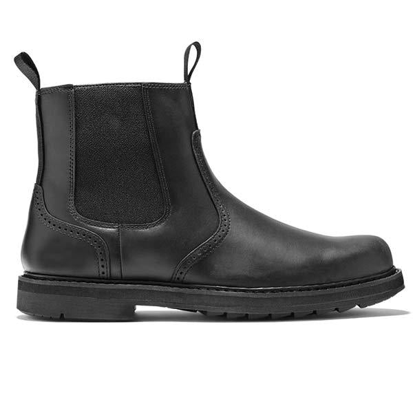 Men's Suede-Look Chelsea Boots with Lug Sole - view 6