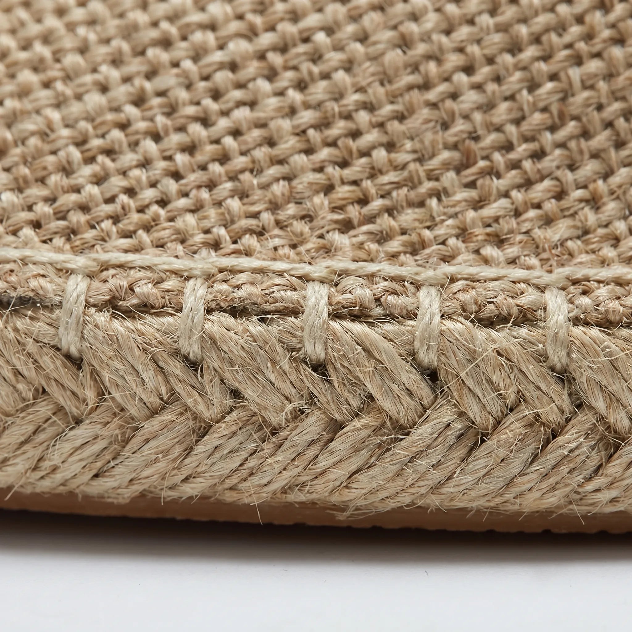 Men's linen espadrille loafers in White - front view