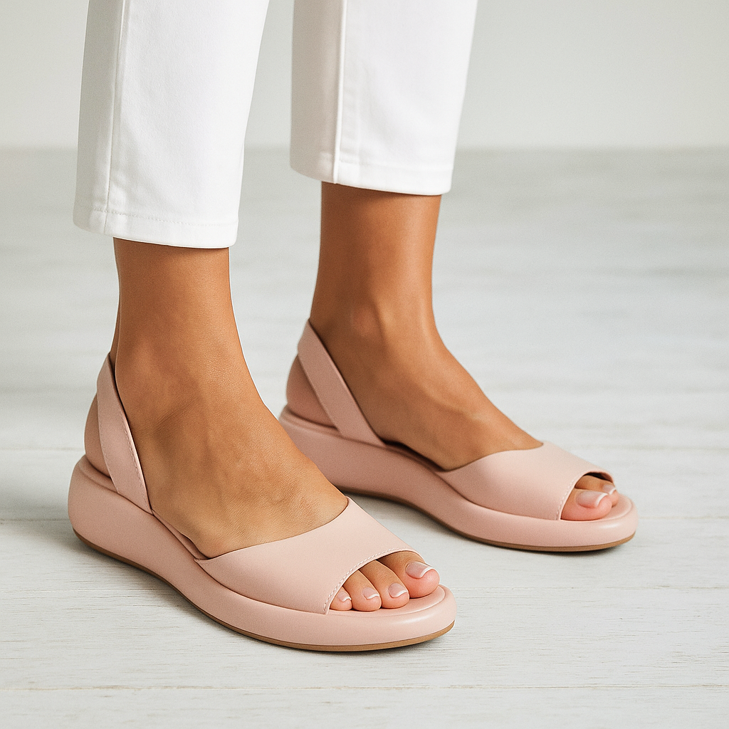 Women's minimalist flat sandals casual summer wear slip-resistant
