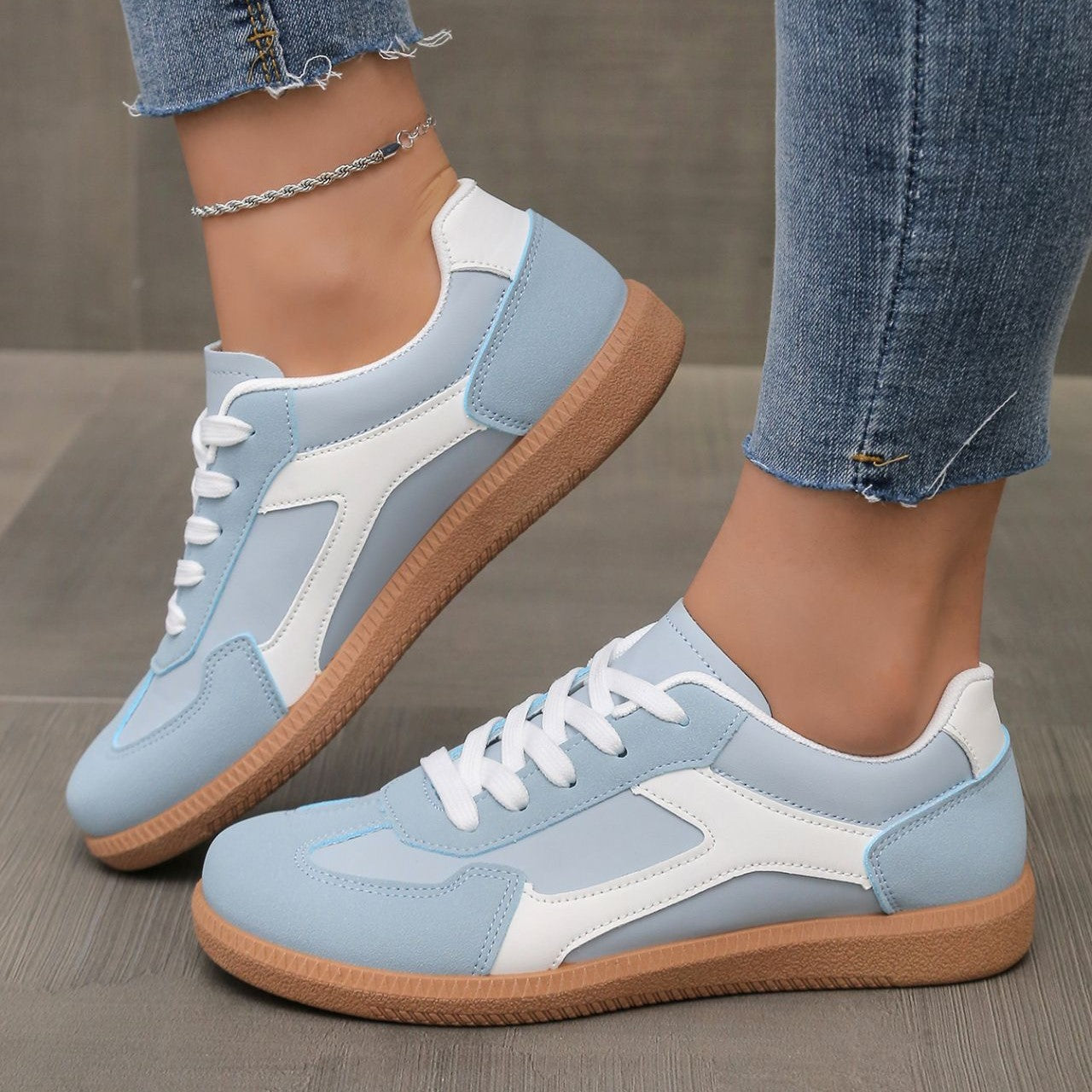 women's lightweight orthopaedic trainers with cushioned insole - front view
