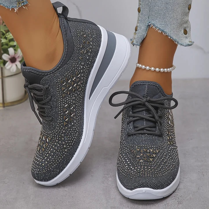 women's orthopaedic trainers with arch support - full view