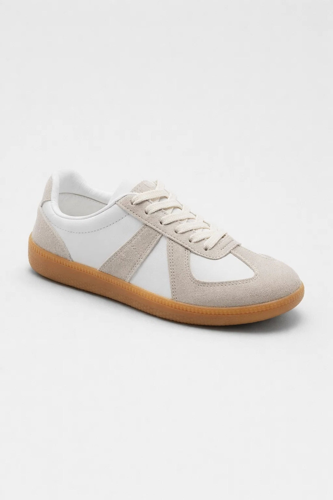 Women's Retro Lace-Up Gum Sole Trainers - view 1