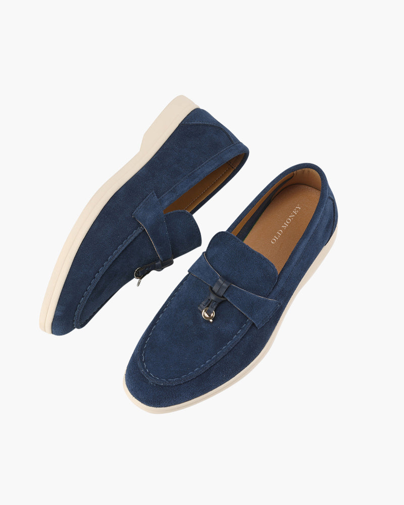 Women's suede loafers - sole view