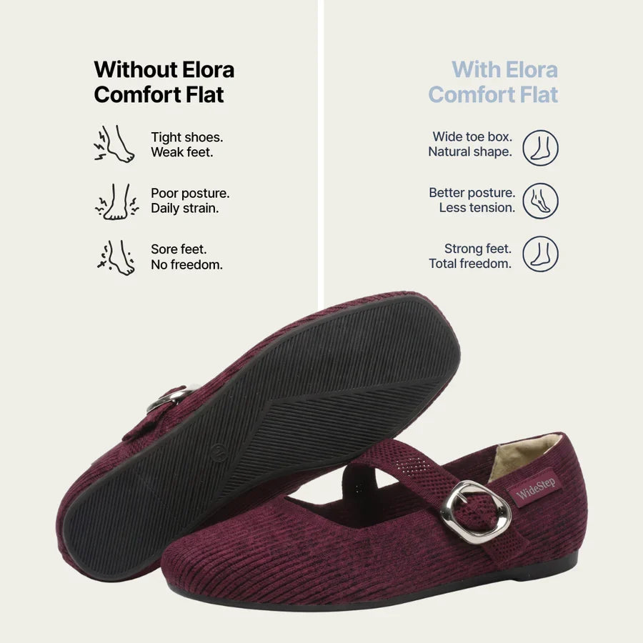 Women's Wide Fit Comfort Flats - view 4